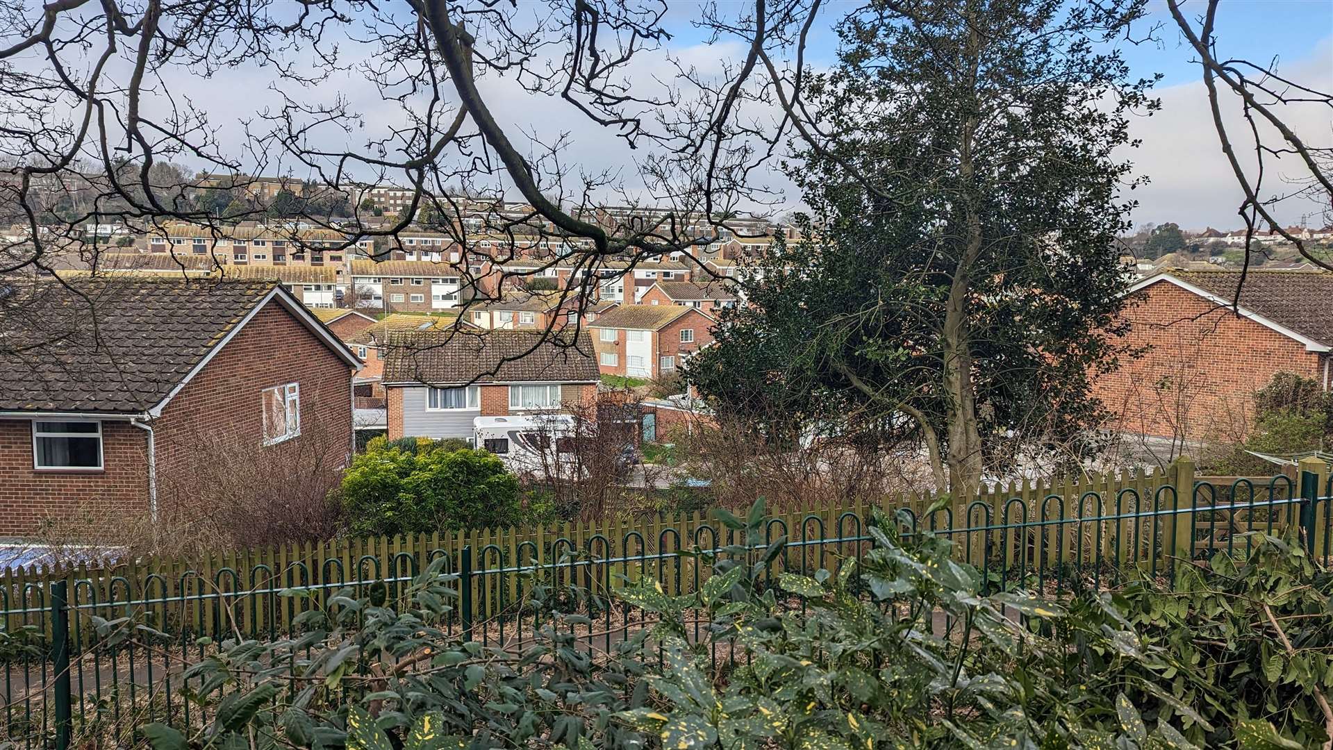 The valley in which the park is set has been developed for housing over the years