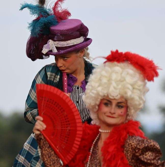 Annabelle Blake and Kathryn Perkins star in the School for Scandal. Picture: Susan Pilcher