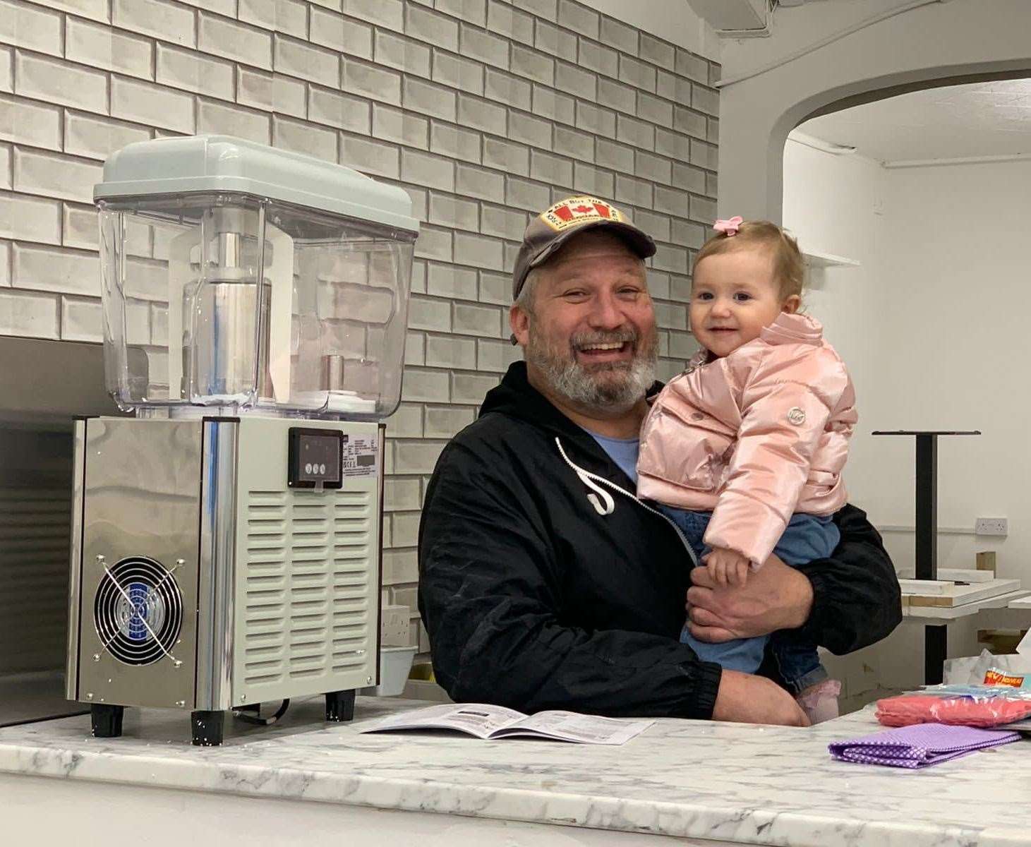 Tony Pye and his daughter Betty at the pie and mash shop in Guildhall Street