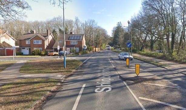 The crash happened in Shipbourne Road, at its junction with Willow Lea. Picture: Google Street View