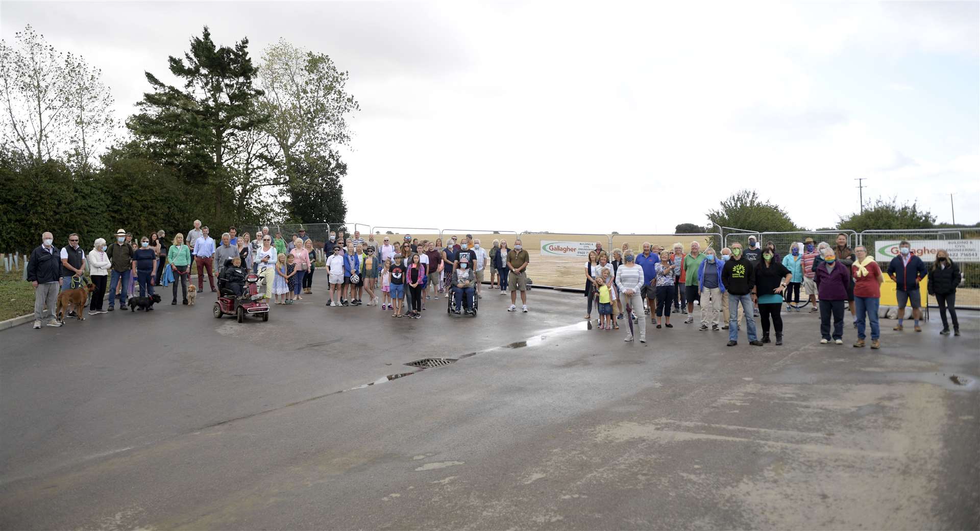 Residents turned out in the summer to show their support for the campaign. Picture: Barry Goodwin