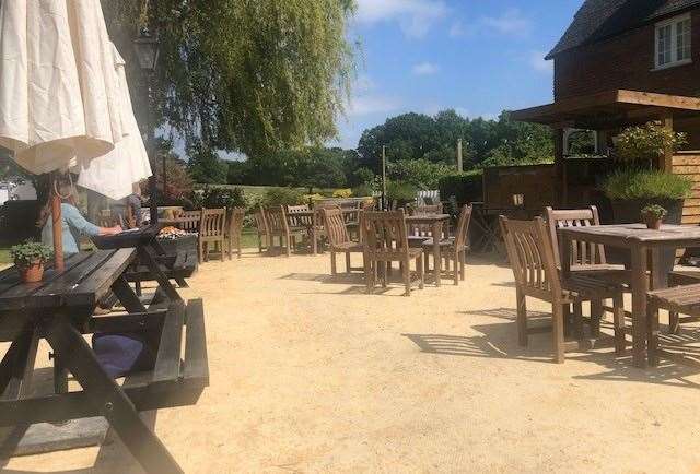 Secret Drinker was impressed by the pub garden at the Chaser Inn in Shipbourne, near Tonbridge