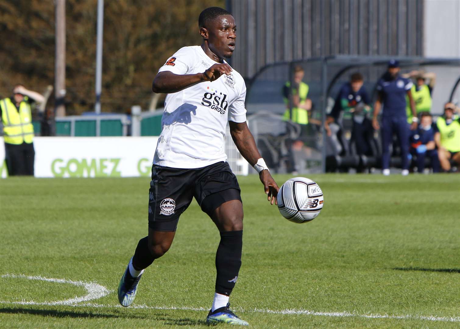 Koby Arthur - scored for Dover at Weymouth. Picture: Andy Jones (51127384)