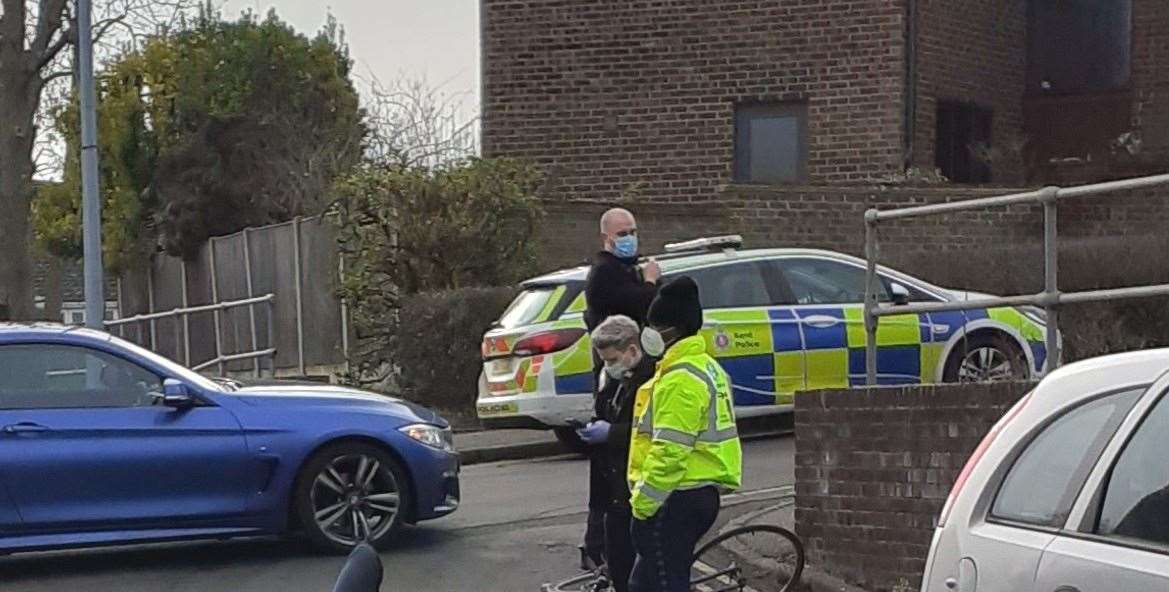 A cyclist was hit by a car by Osprey Court, Sittingbourne, on Saturday January 23