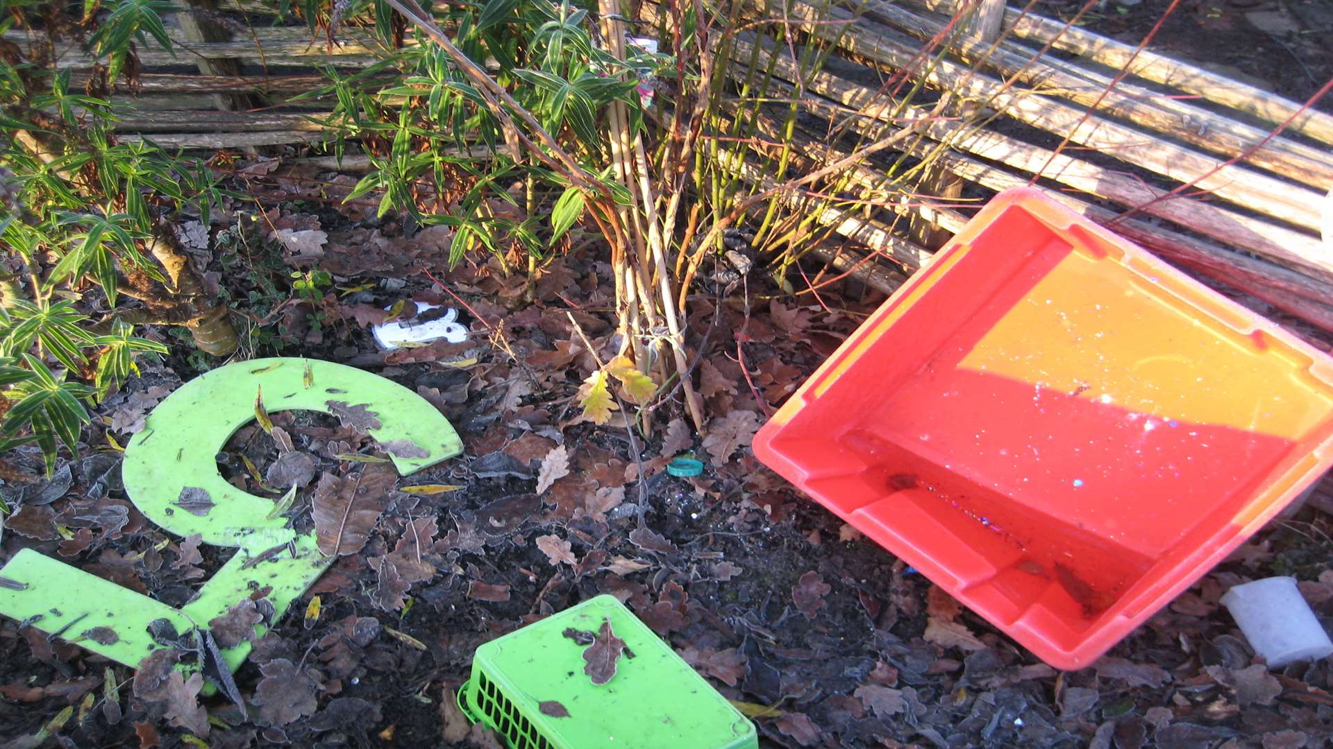 The outdoor classroom at Tenterden Infants' was trashed