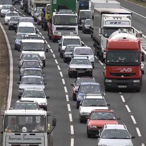 M20 queues. Stock image