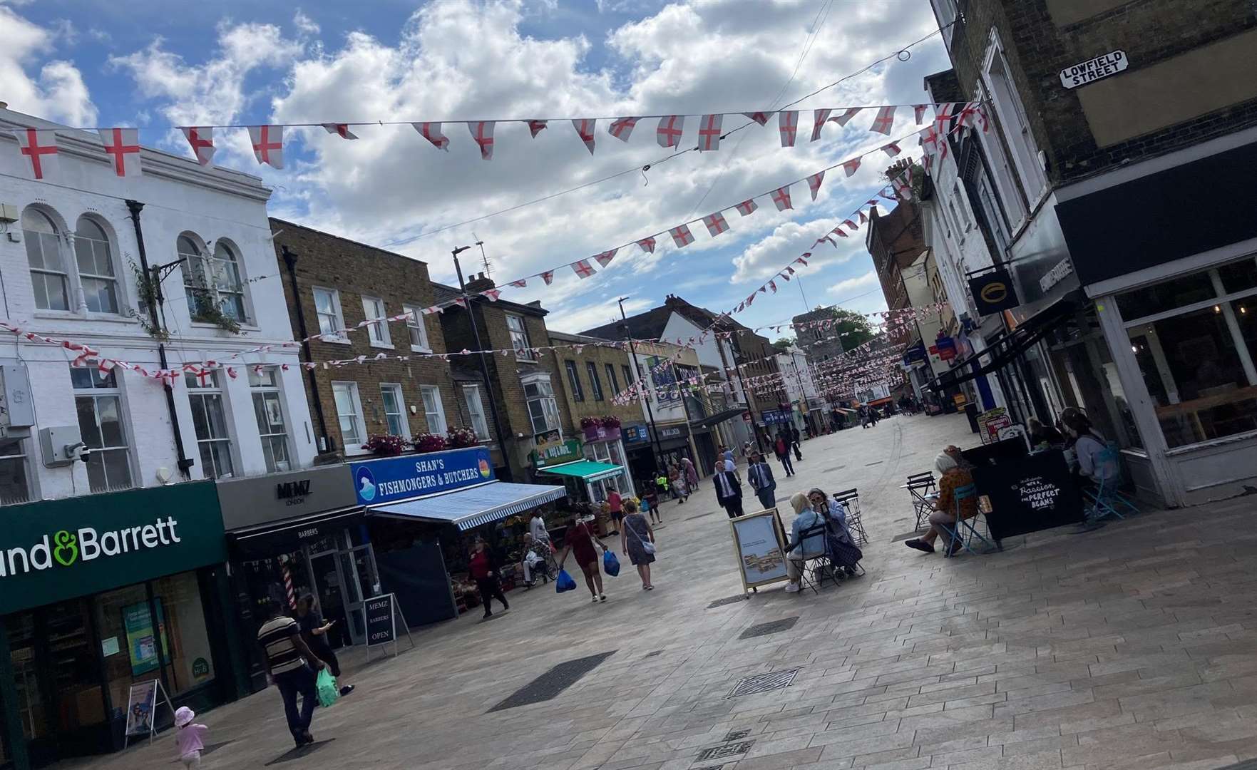 High Street in Dartford, one area to be targeted by Reform UK