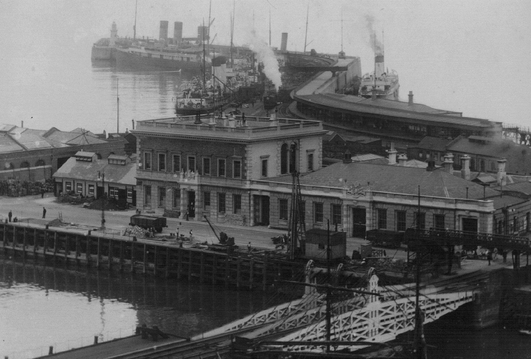 How the harbour arm looked when Folkestone was still a working cross-Channel port. Picture: Alan Taylor