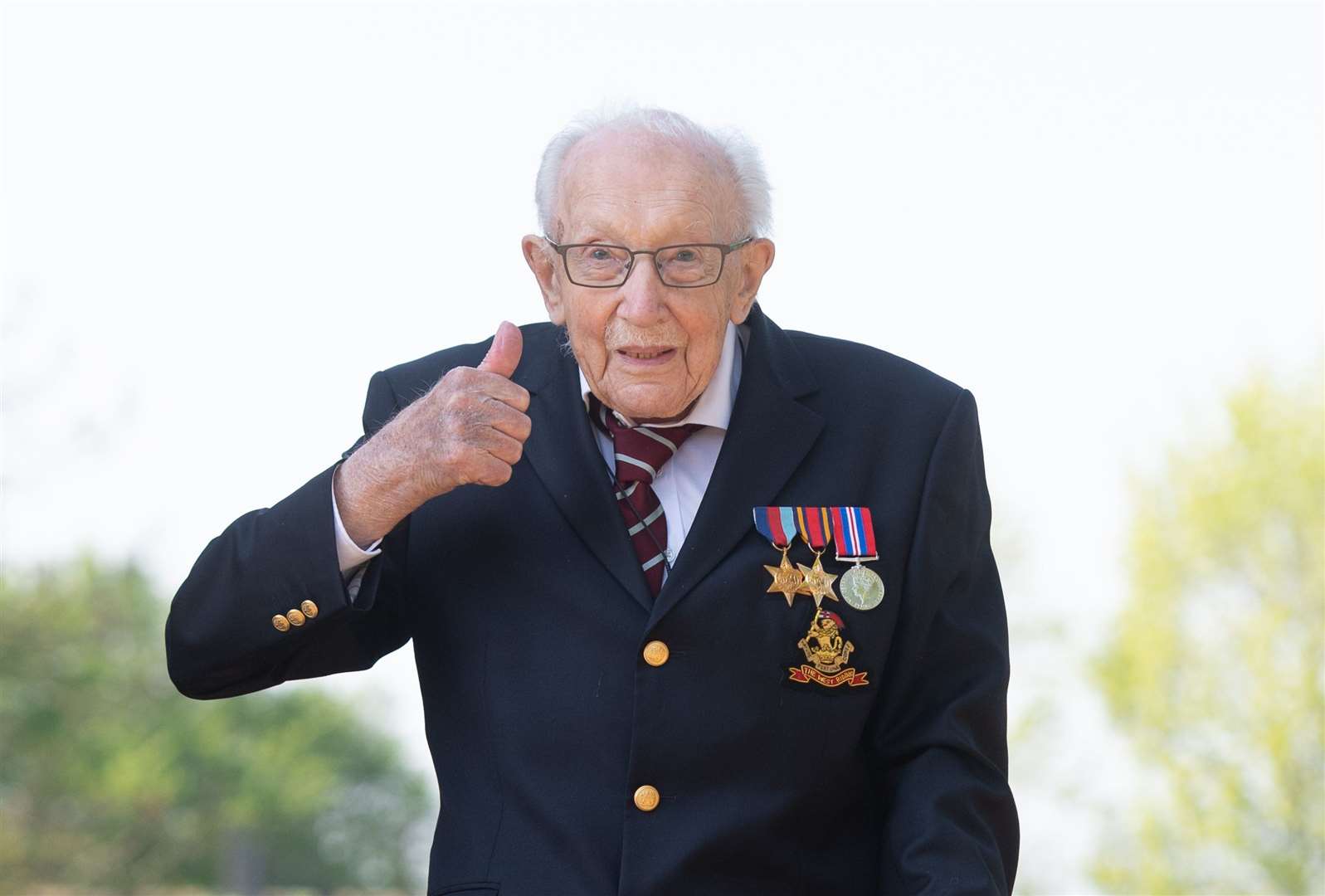 Captain Sir Tom Moore’s fundraising efforts raised more than £32 million for the NHS. Picture: Joe Giddens/PA