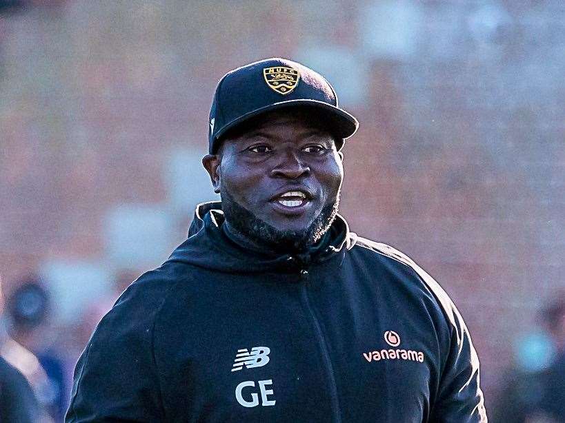 Maidstone boss George Elokobi. Picture: Helen Cooper