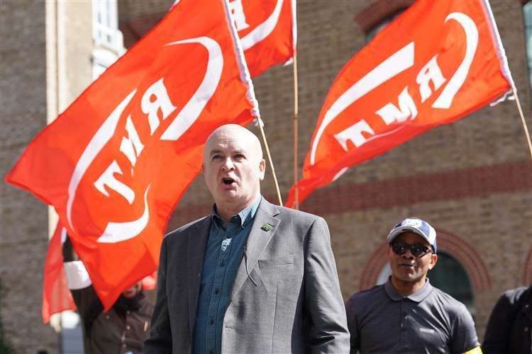 RMT general secretary Mick Lynch. Picture: Stefan Rousseau/PA.