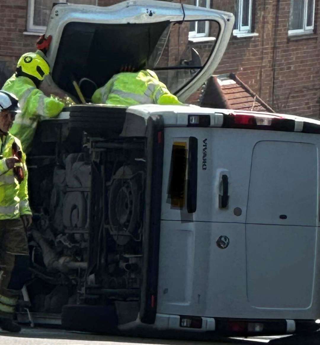 College Road, Margate is closed after the crash. Picture: Tarnya Louise