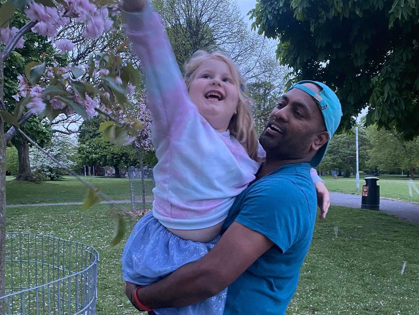 Maya Siek with her step-dad Rajratan Bande