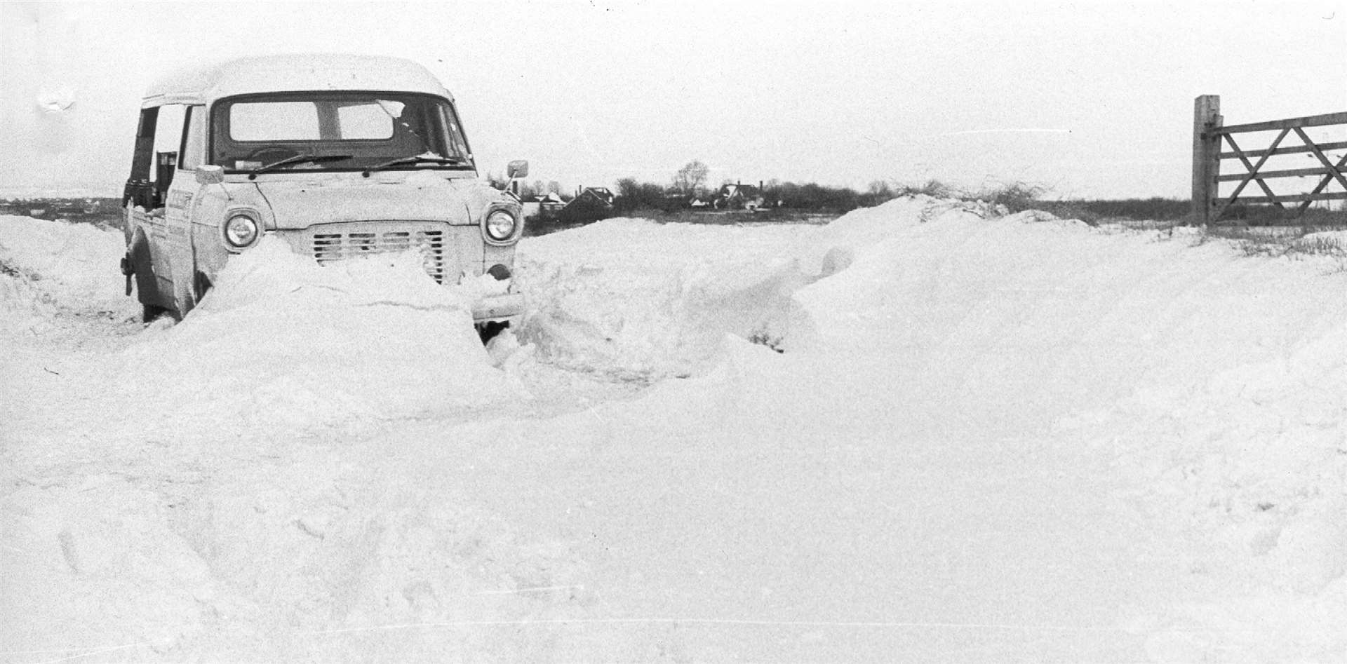 An abandoned milk float near Ifield, Gravesend