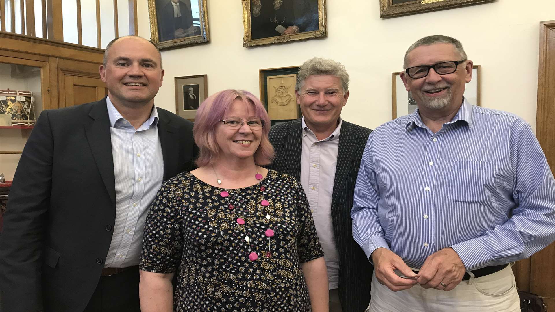 Deal and Sandwich Coastal Communities Team chairman Neil McCollum, Cllr Sue Beer, Cllr Domonic Harper and Cllr Nick Tomaszewski at the meeting