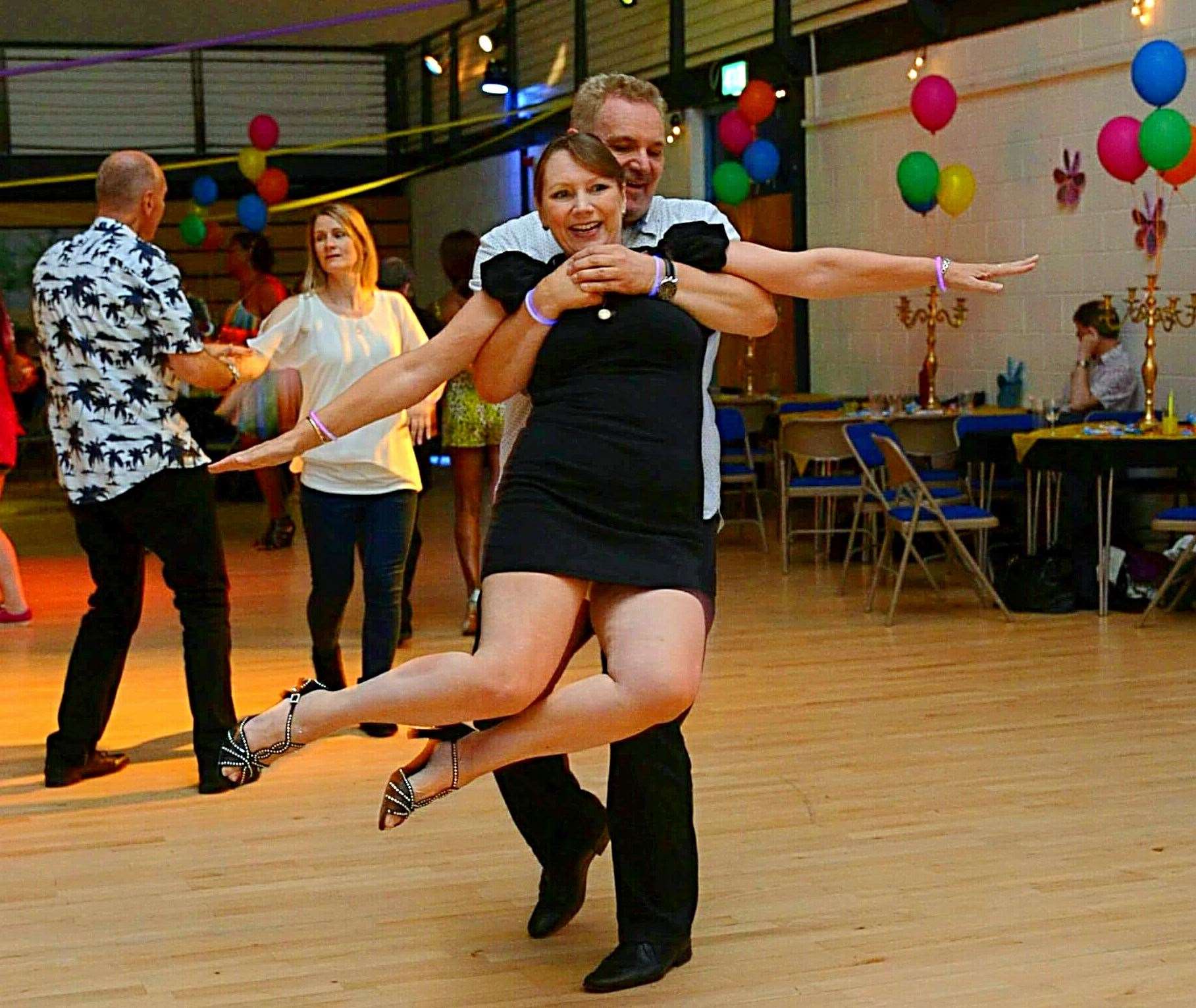 Rev Mark hopes to bring dancing to the aisles, pictured in action with his partner Angela McBride