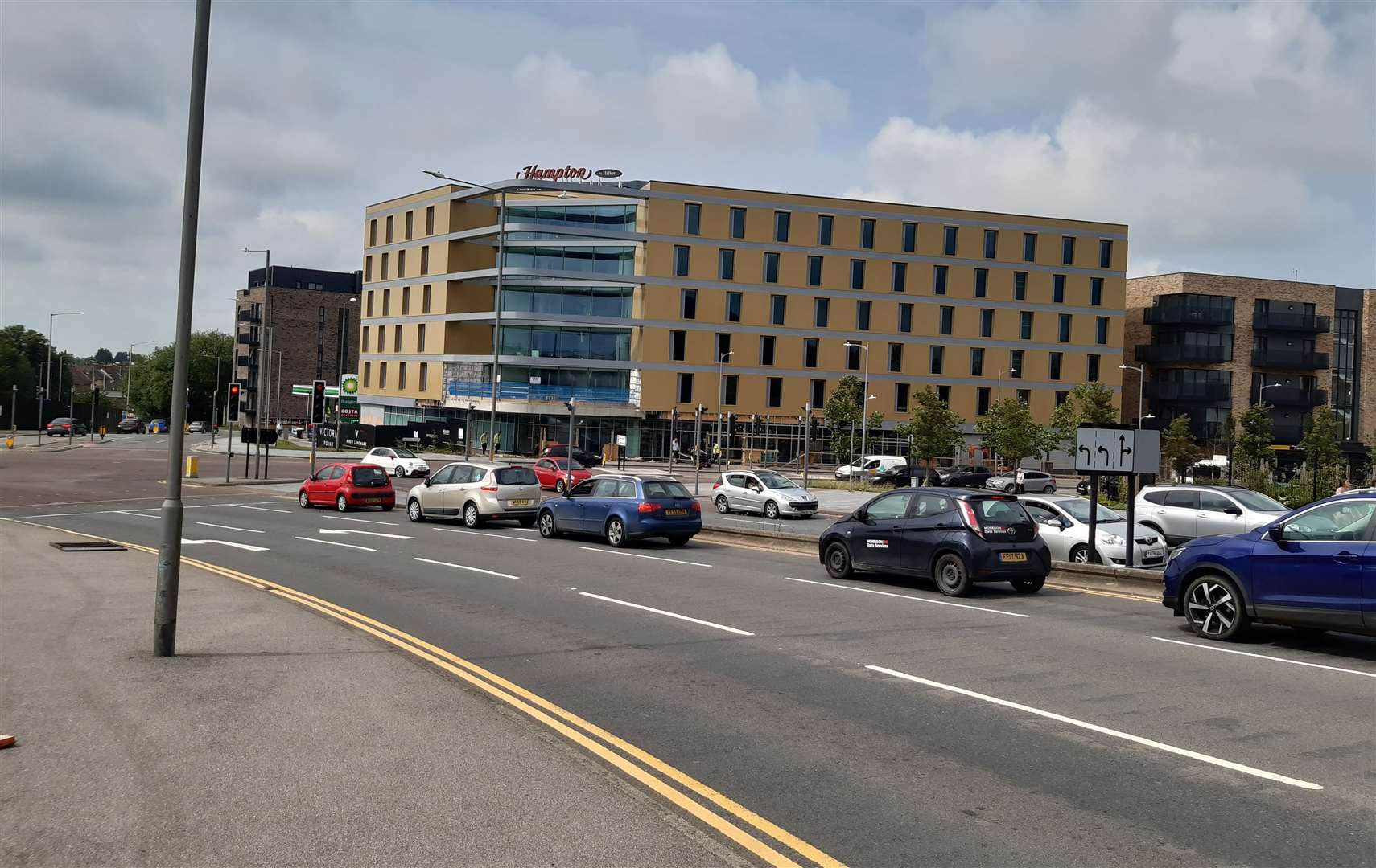 The Hampton by Hilton overlooks the Ashford International station