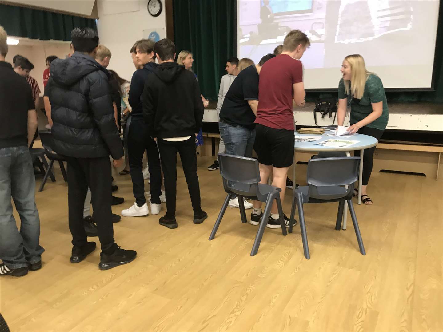 Pupils at Greenacre Academy picking up their results (15597163)