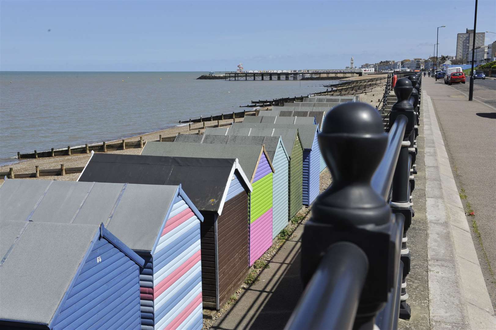 Beach huts in Herne Bay