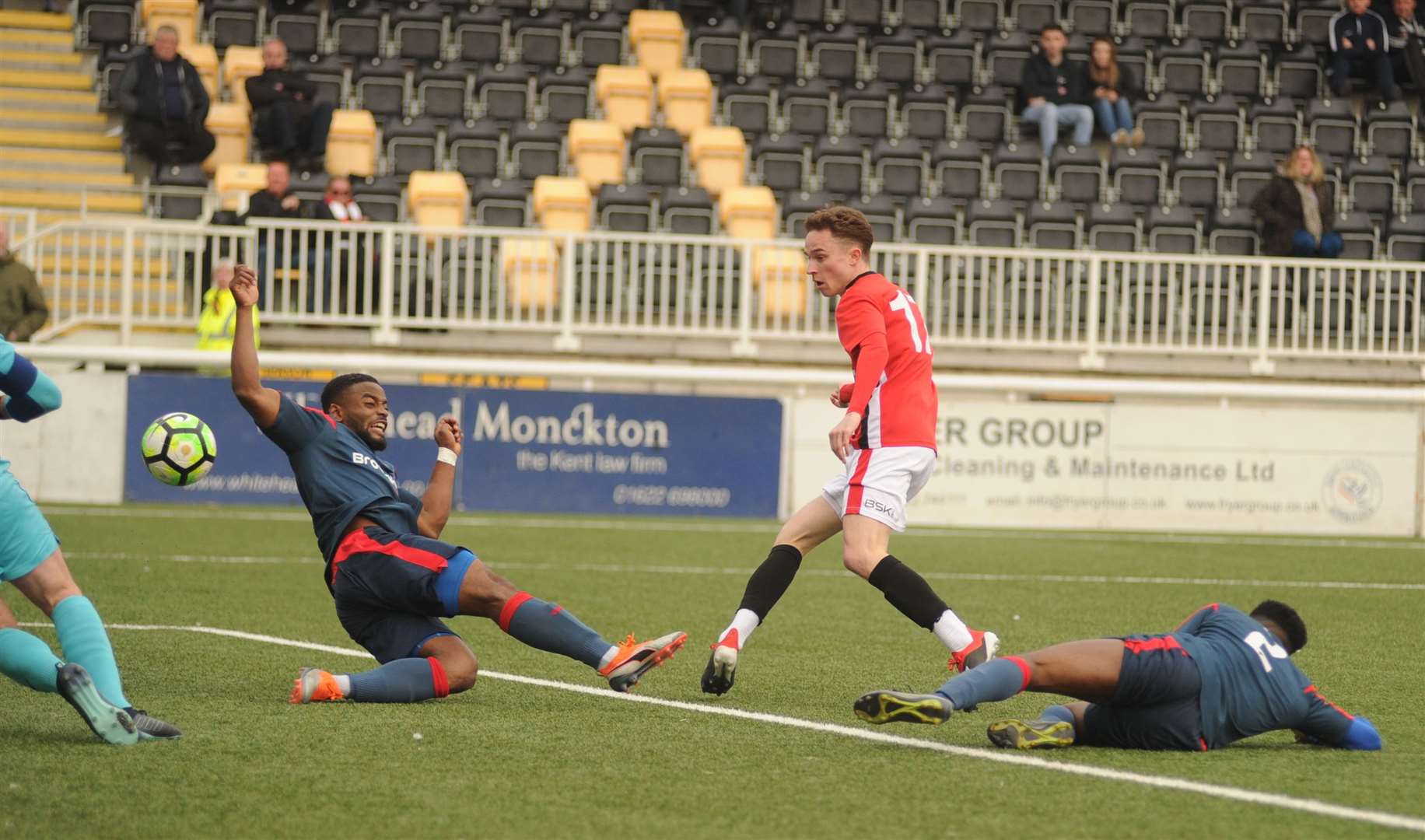 Michael Hagen scores the winning goal Picture: Steve Crispe