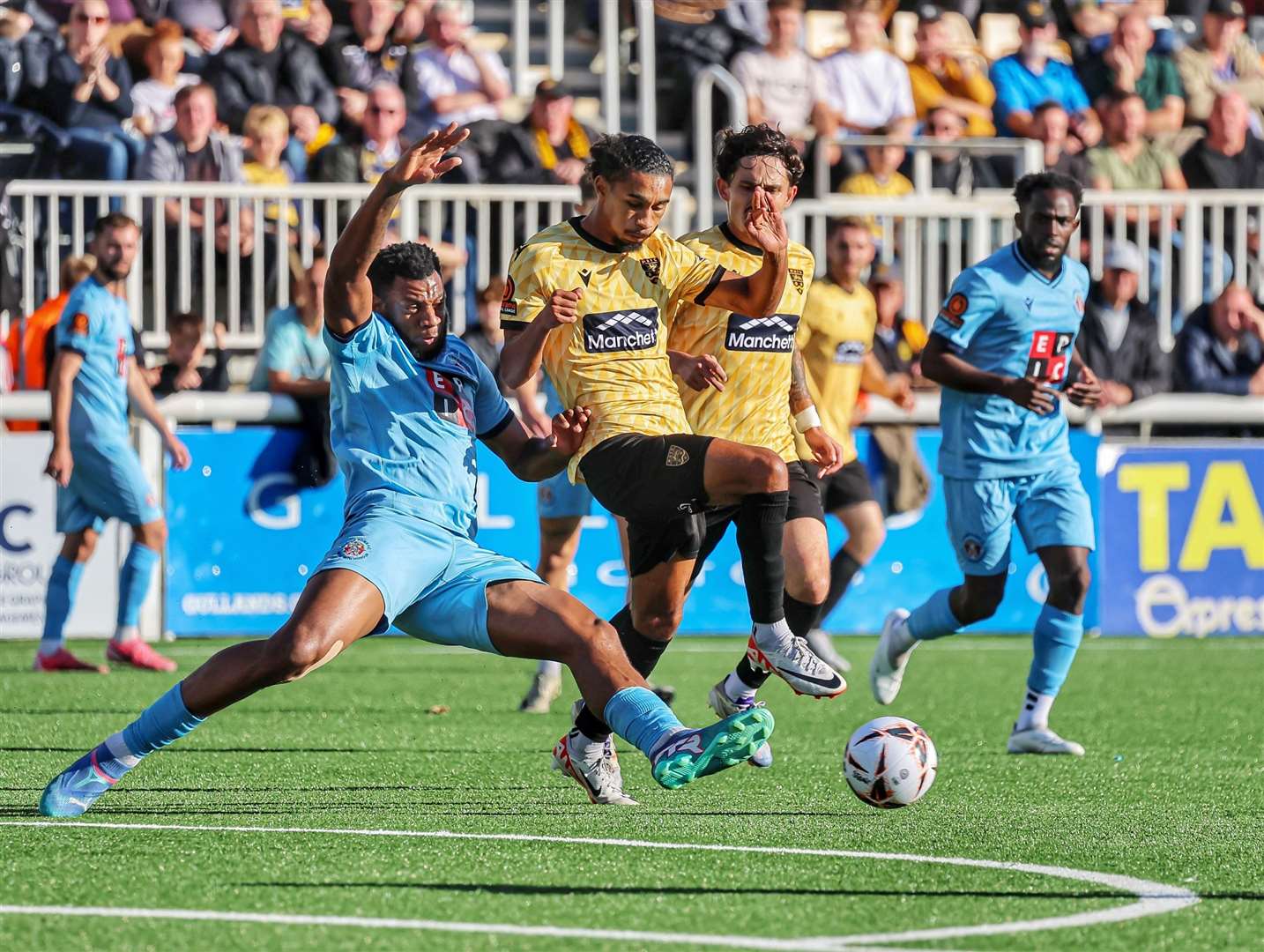 Maidstone forward Aaron Blair in action against Slough. Picture: Helen Cooper