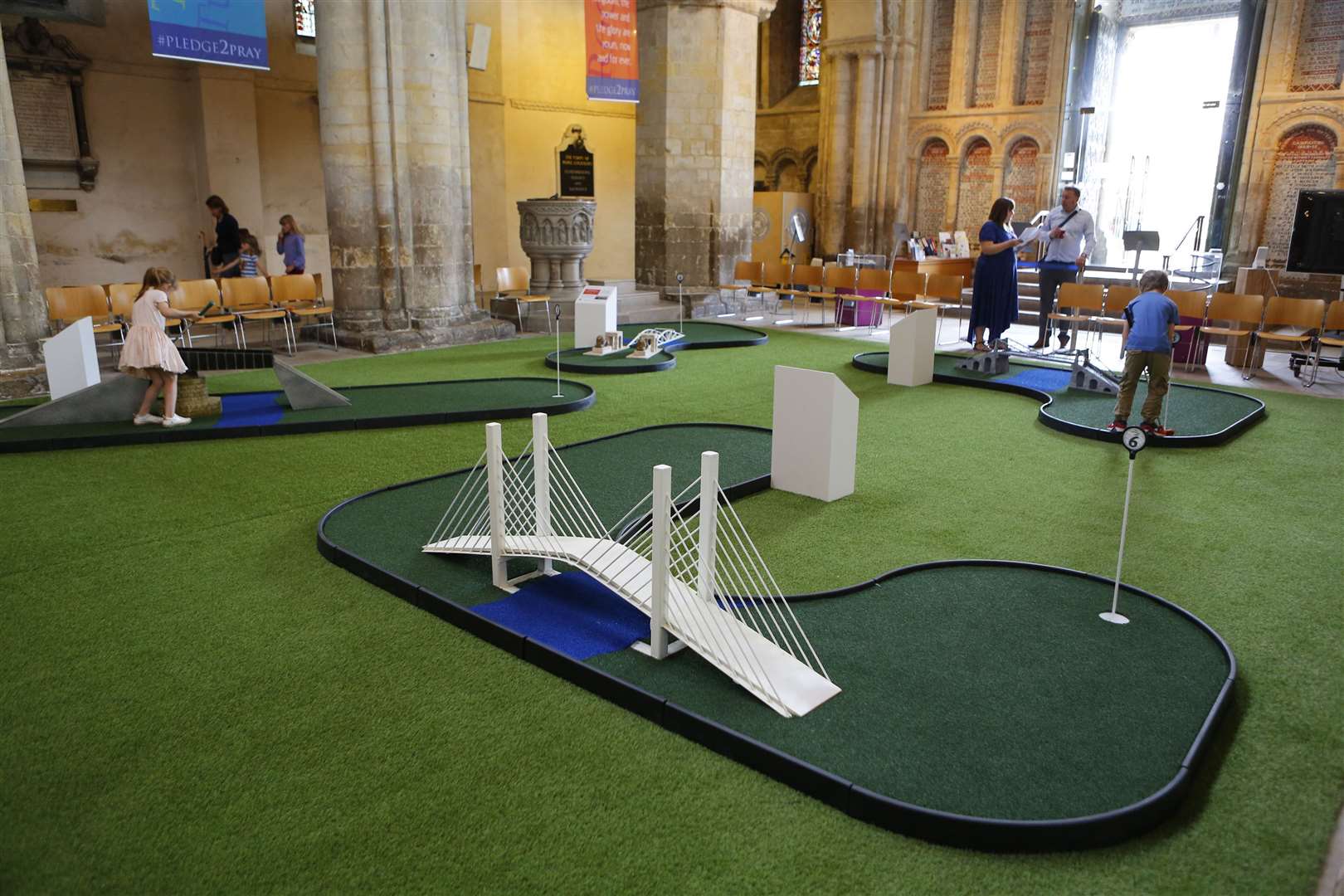 Rochester Cathedral crazy golf has proved very popular