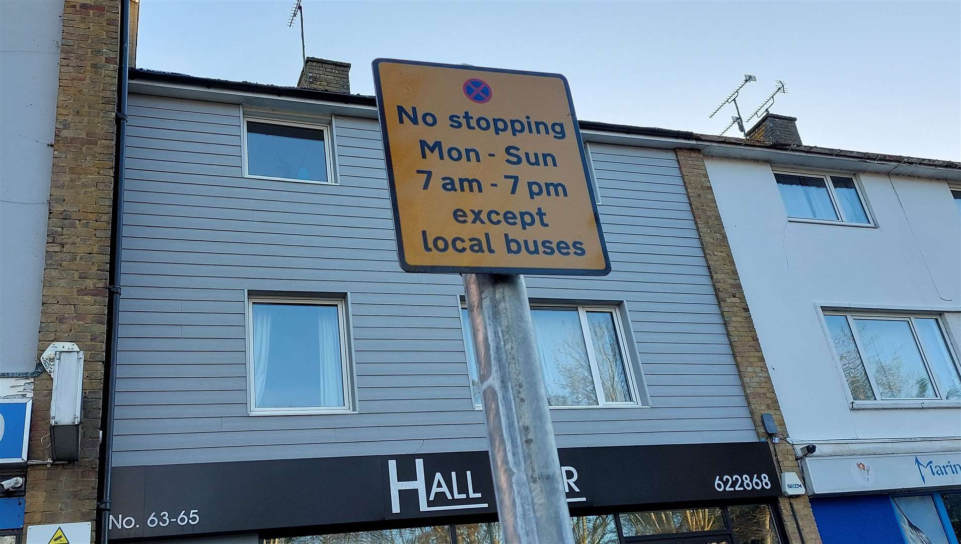 Signs warning against parking have now been removed