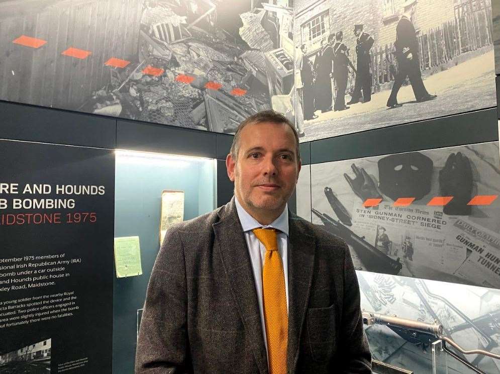 Kent Police Museum curator, Paul Upton