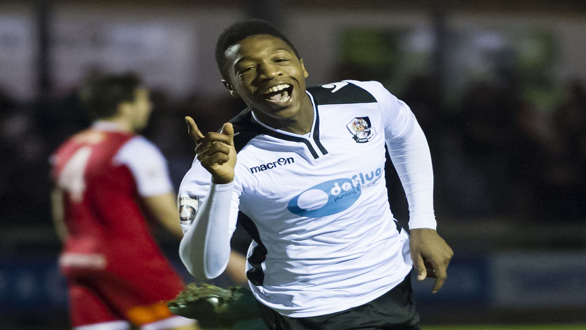 Dartford midfielder Ebou Adams Picture: Andy Payton