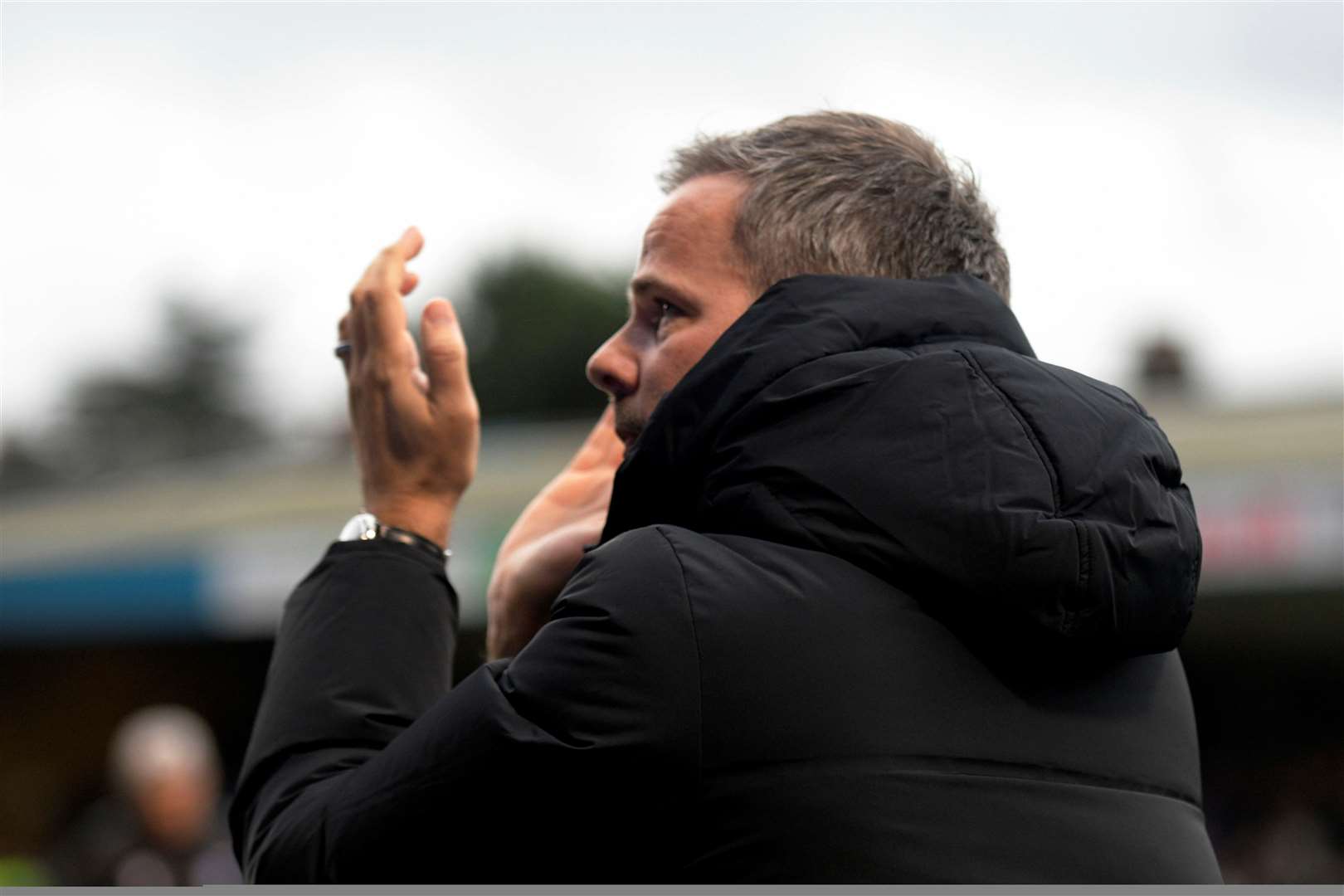 Head coach Stephen Clemence appreciated the reception he got at Priestfield Picture: Barry Goodwin