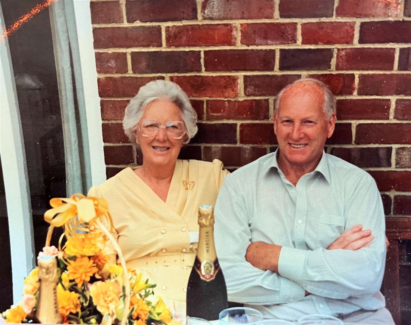 The great-grandparents-of-three pictured on their golden wedding anniversary. Picture: Walter family