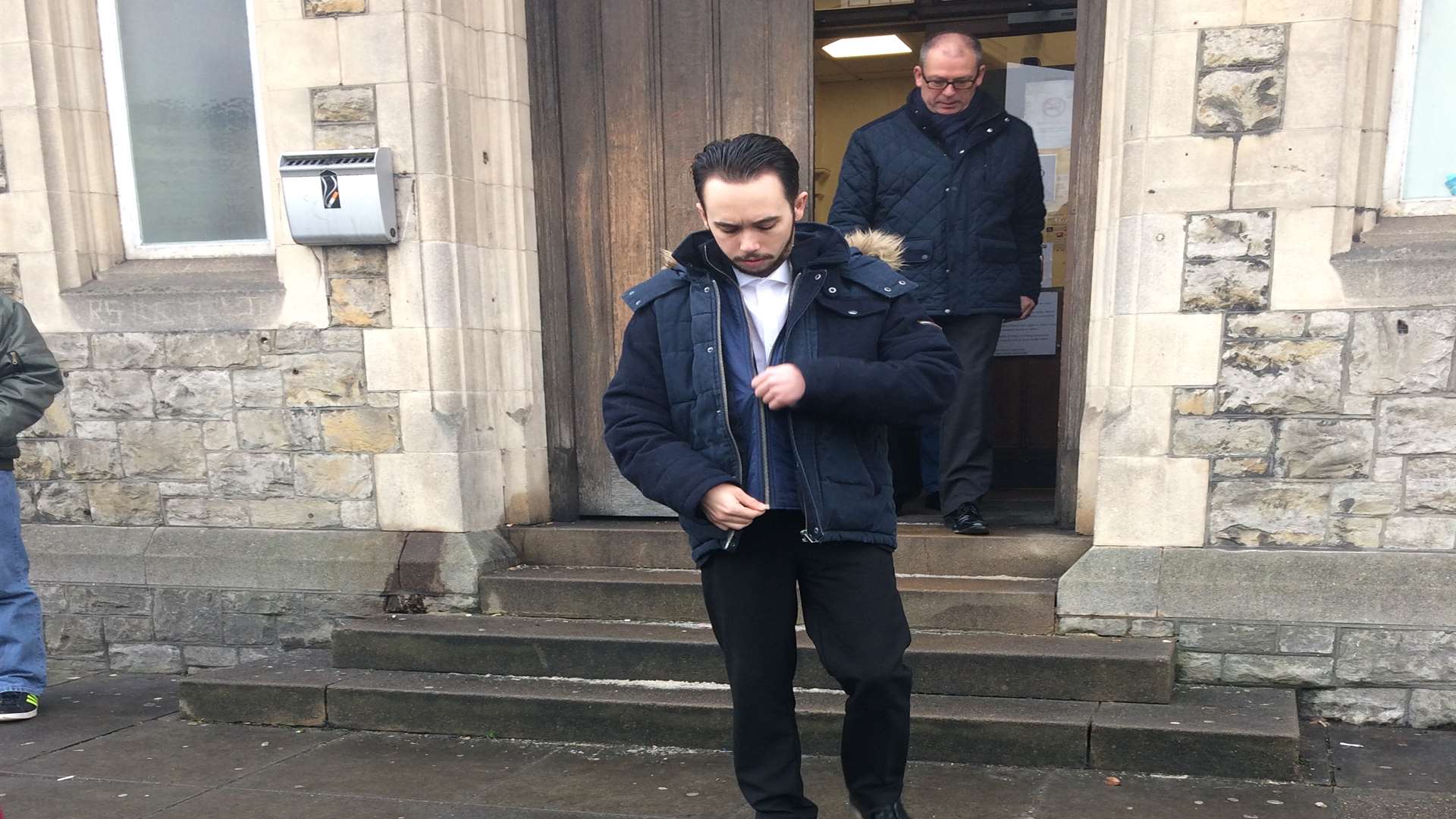 Bradley Holloway leaves court.