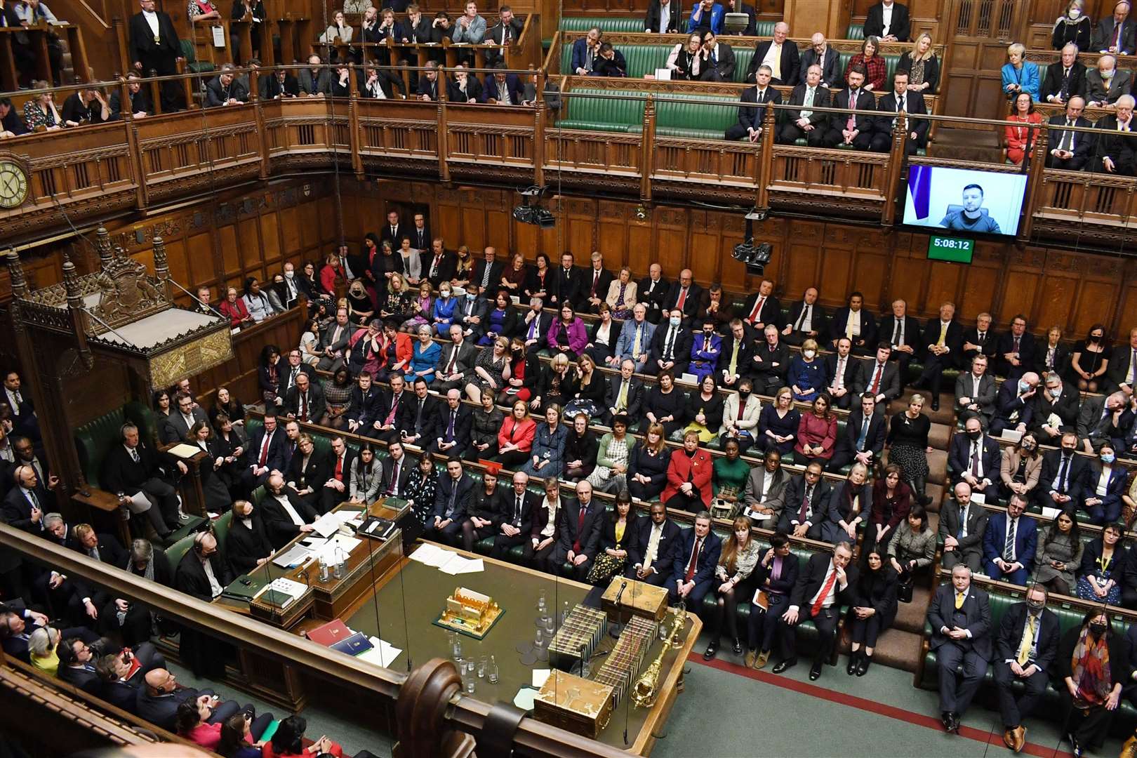 Ukraine President Volodymyr Zelensky address to MPs in House of Commons