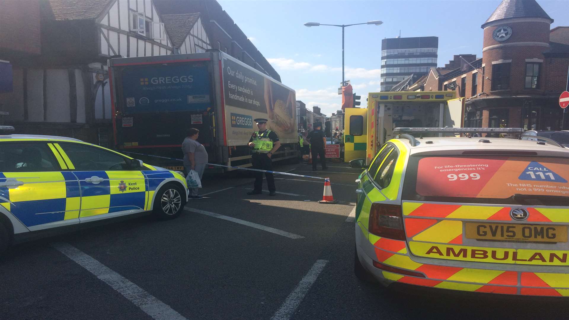 A cordon was put in place, in King Street