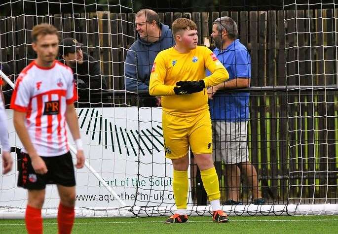 Tyler Ross came to the club’s aid on Saturday after playing in goal Picture: Marc Richards