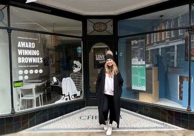 Cheran outside the new Cheran's Bakery in Rochester High Street. Picture: Cheran's Bakery