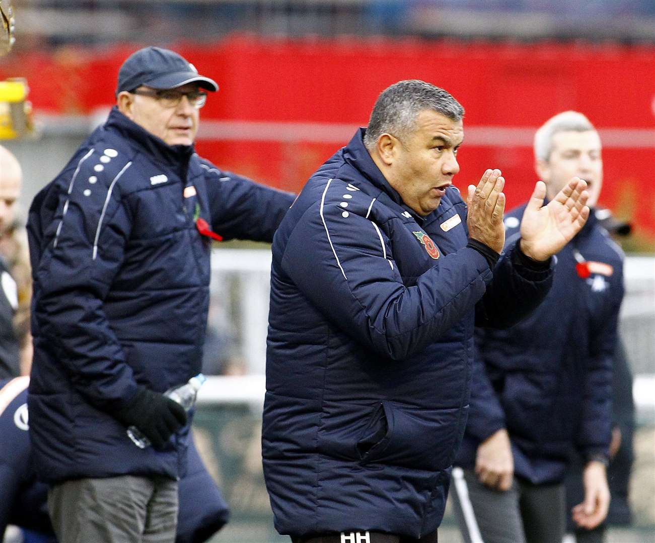 John Still and Hakan Hayrettin have led Maidstone to the FA Cup second round Picture: Sean Aidan