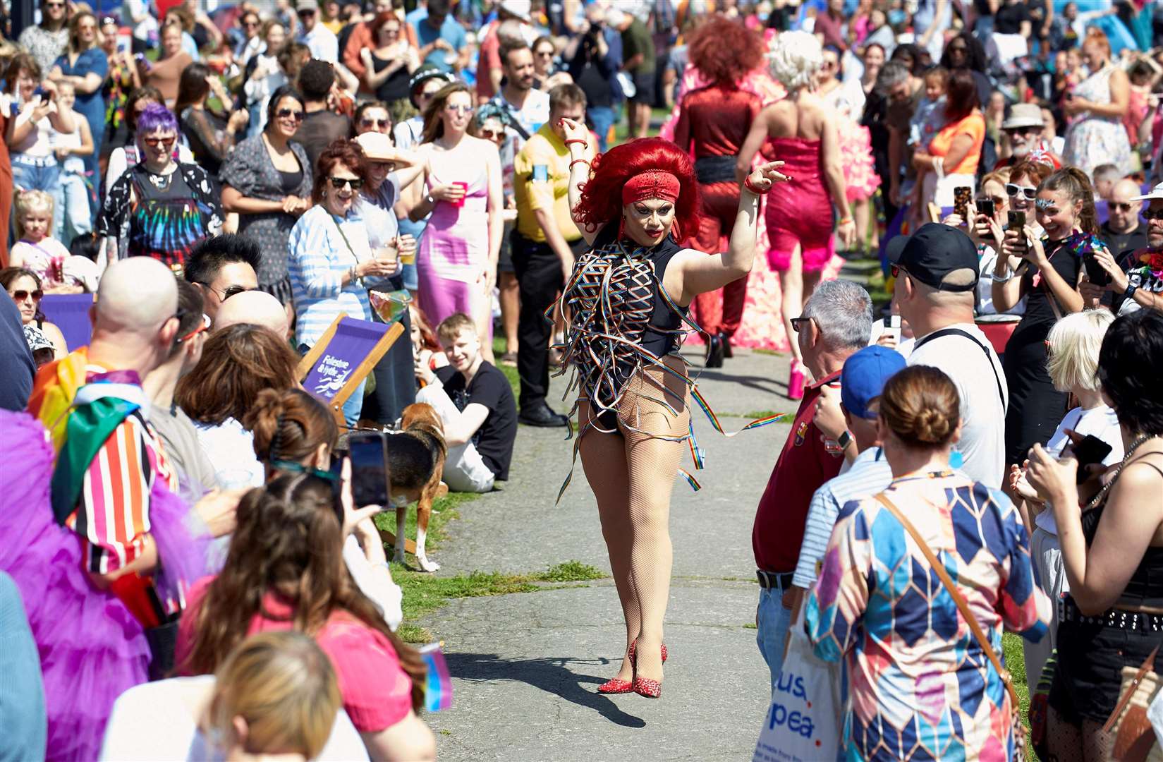 Huge crowds attended the event in Folkestone. Picture: Manuel Vason