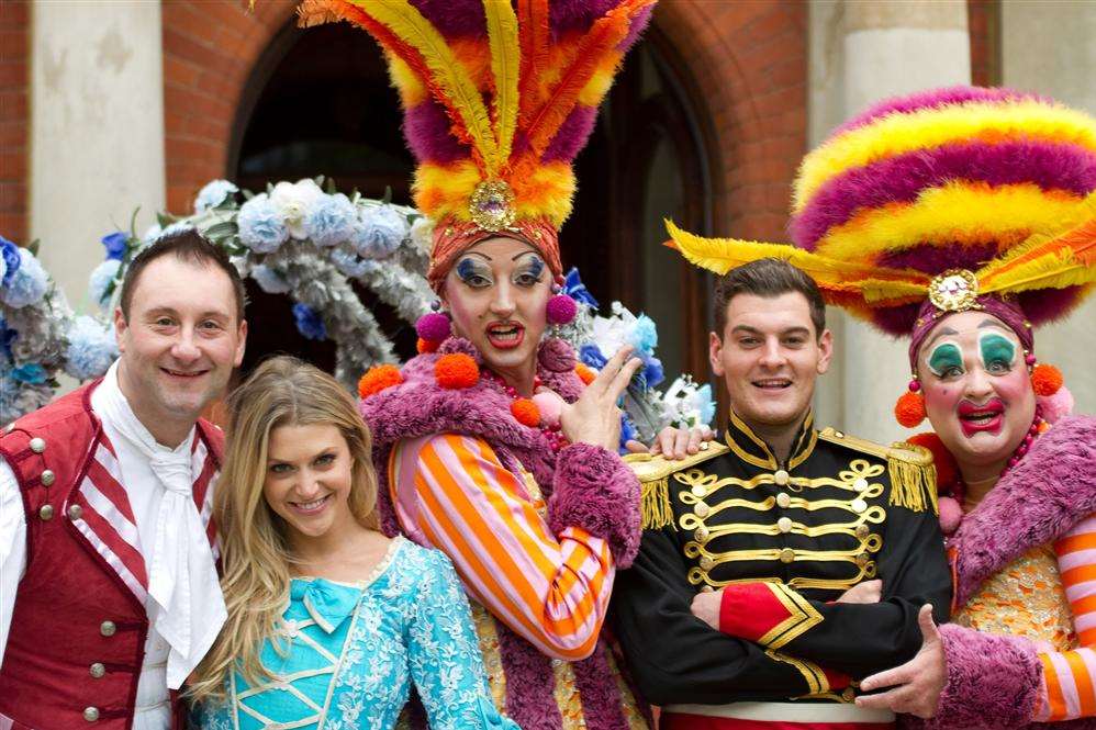 Cast of Cinderella at Bromley's Churchill Theatre