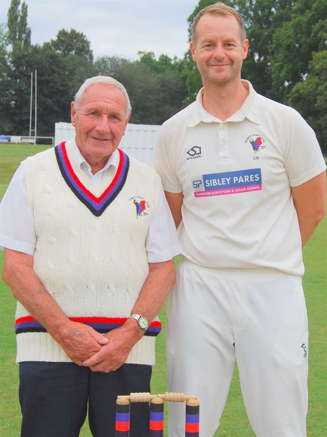 Mickey Back with son Chris Back at The Mote. Picture: Dennis Fowle