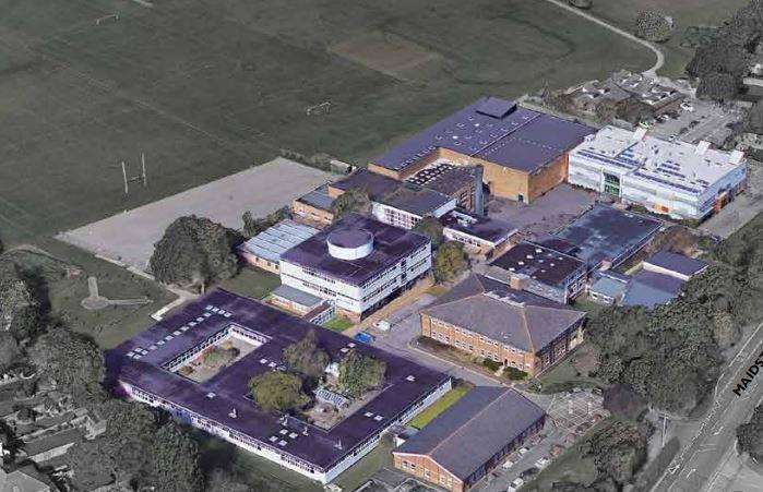 Aerial view of Rochester Math School (3405594)