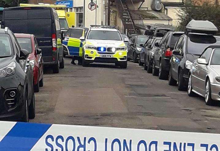 Armed police responded to an address in Terminus Road, Barming on Tuesday afternoon. Credit: Tobe Leigh