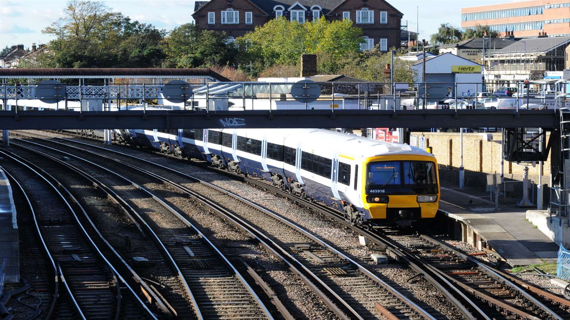 Train services are affected due to a gas leak near Charing Cross Station. Picture: Simon Hildrew