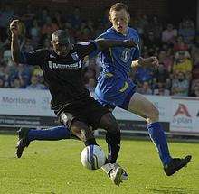 Jo Kuffour goes on attack against AFC Wimbledon