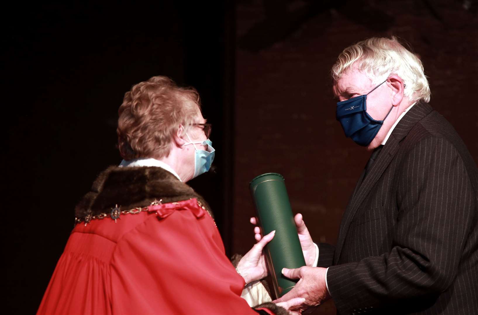 William Lambert is admitted as an Alderman of the borough of Gravesham. Pictures Phil Lee/Gravesham council