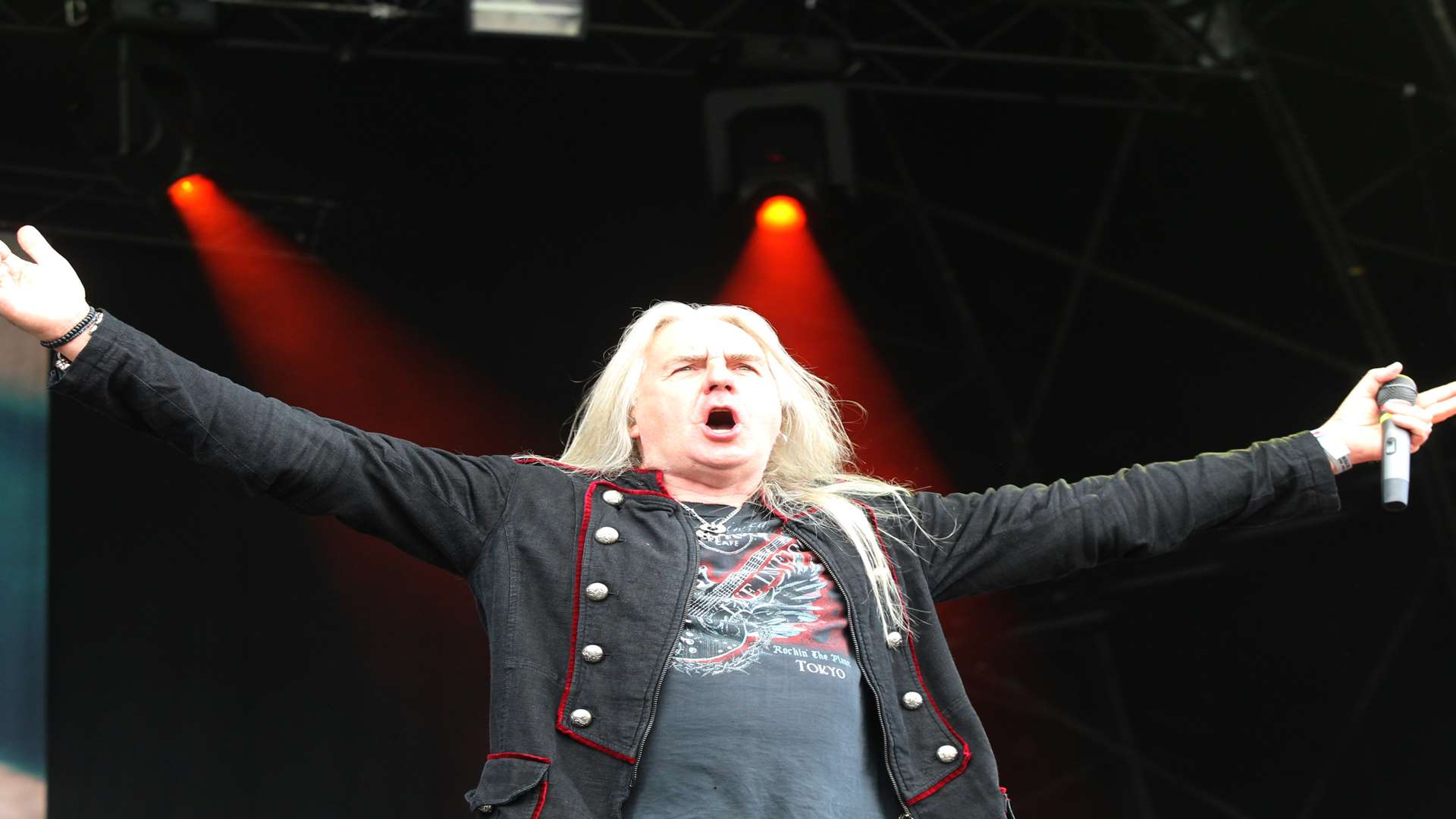 Bill Byford, Saxon singer at the first Ramblin' Man Fair in Maidstone