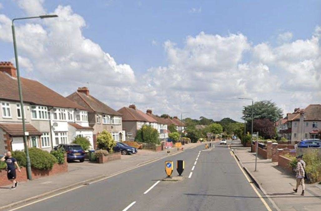 Part of Erith Road in Bexleyheath is cordoned off by police. Picture: Google Maps