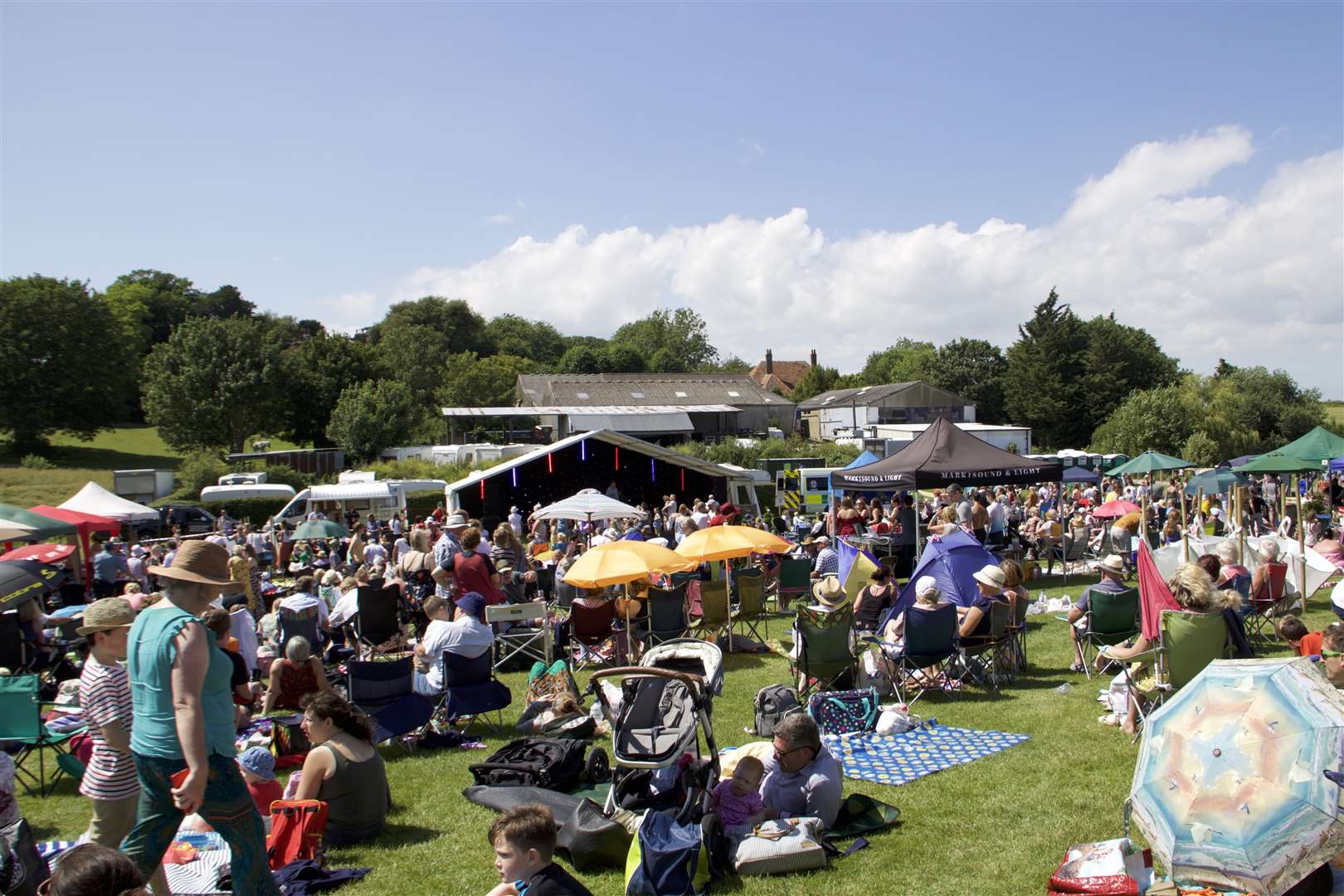 Crowds at Music on the Farm in 2019 Picture: James Moore