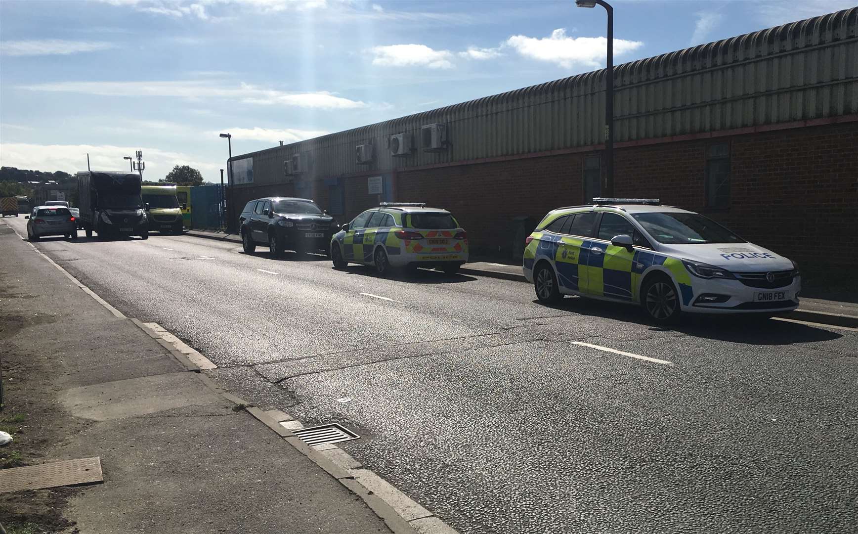 Emergency services were called to the Stonegrove site on the Medway City Estate