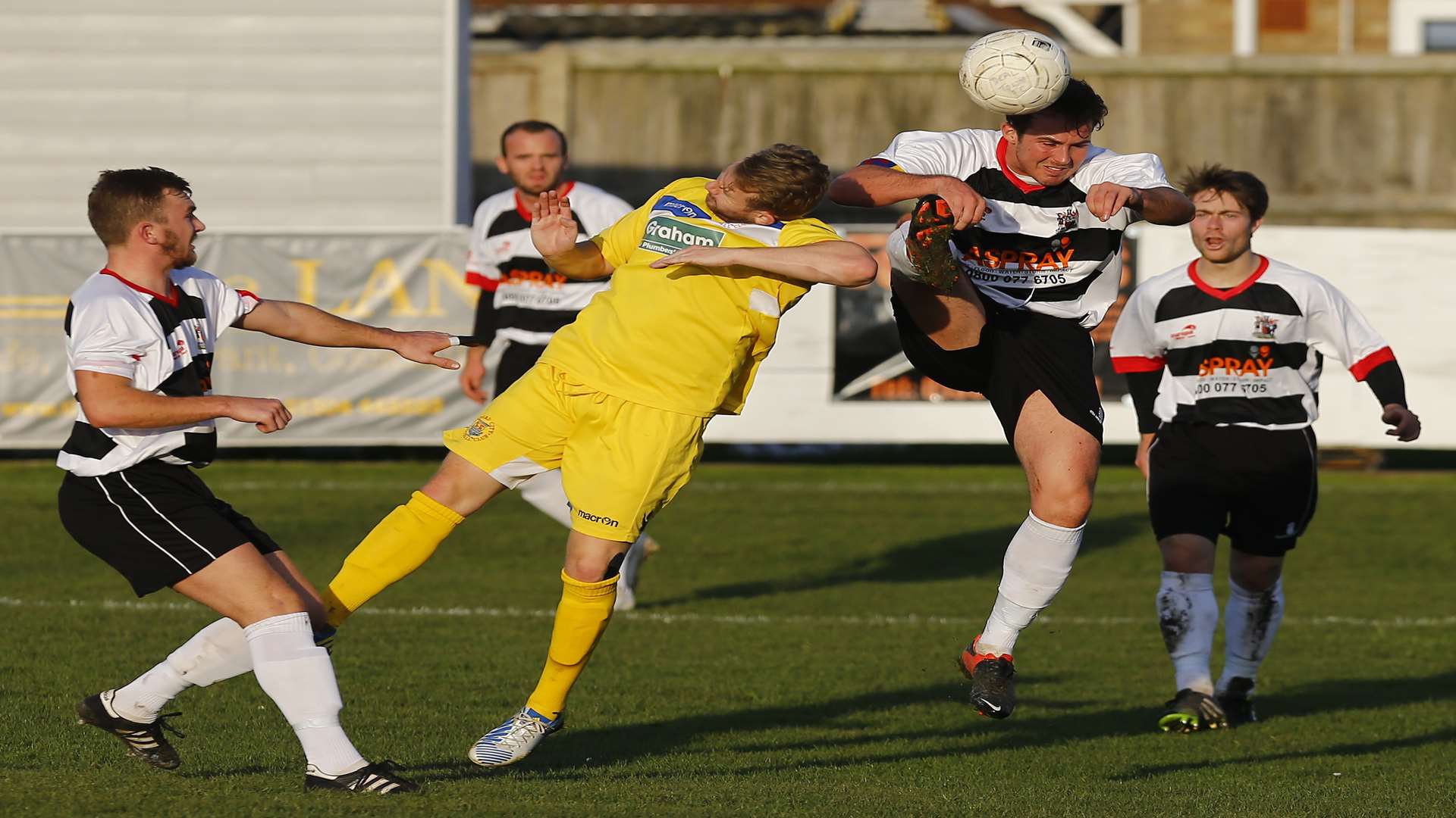 Deal's Charlie Walsh in the thick of the action during their first round win over Oxford City Nomads on Saturday. Picture: Matt Bristow